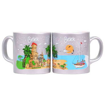Belek Themed Customised Serigraphy Printed Ceramic Mug 82x90 mm - 8