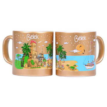 Belek Themed Customised Serigraphy Printed Ceramic Mug 82x90 mm - 9