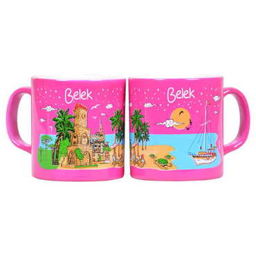 Belek Themed Customised Serigraphy Printed Ceramic Mug 82x90 mm - 10