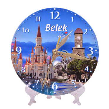 Toptan Belek Temalı Seramik Saat 20 cm - Thumbnail