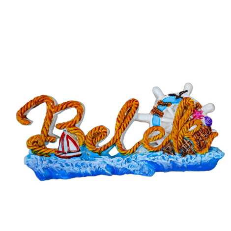 Belek Temalı Taşlı ve Sedefli Polyester Magnet - 4