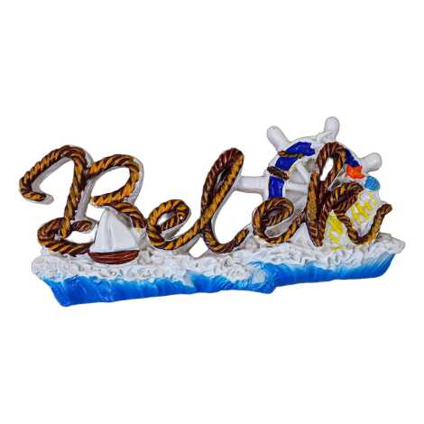 Belek Temalı Taşlı ve Sedefli Polyester Magnet - 2