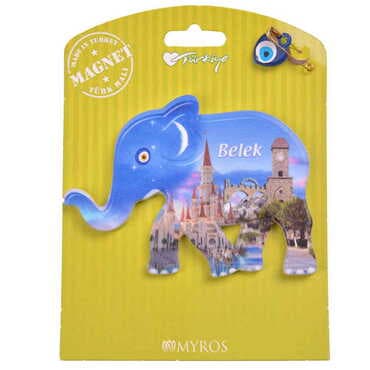 Belek Themed Plastic Base UV Printed Custom Backing Carded Fridge Magnet - 23
