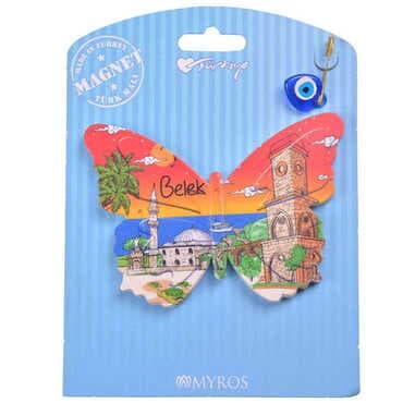 Belek Themed Plastic Base UV Printed Custom Backing Carded Fridge Magnet - 29