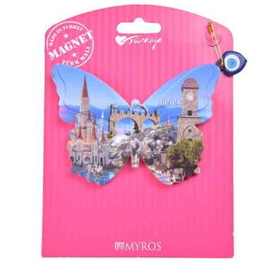Belek Themed Plastic Base UV Printed Custom Backing Carded Fridge Magnet - 30