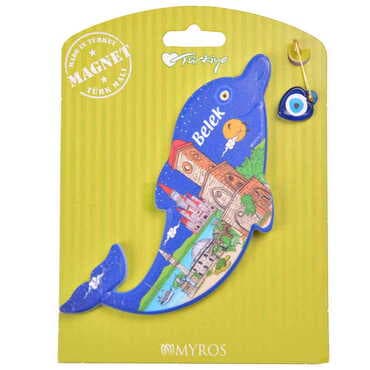 Belek Themed Plastic Base UV Printed Custom Backing Carded Fridge Magnet - 37