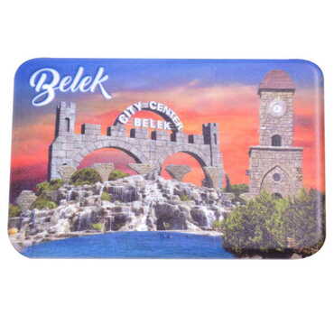 Belek Themed Customised UV Printed Plastic Base Rectangle Fridge Magnet 80x50 mm - 7