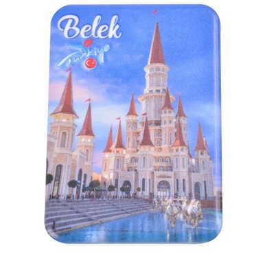 Belek Themed Customised UV Printed Plastic Base Rectangle Fridge Magnet 80x50 mm - 9