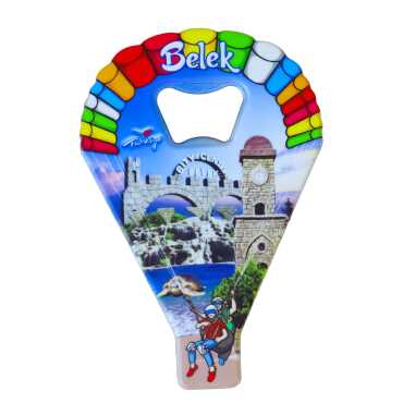 Belek Themed UV Printed Parachute Bottle Opener