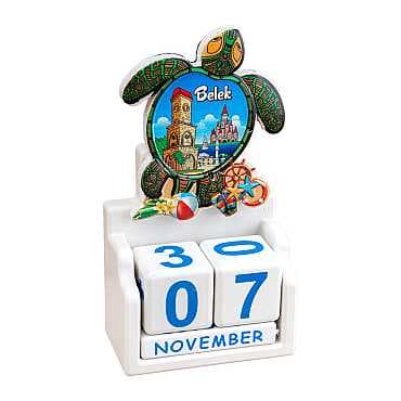 Belek Temalı UV BASKILI POLYESTER MASA TAKVİMİ - 6