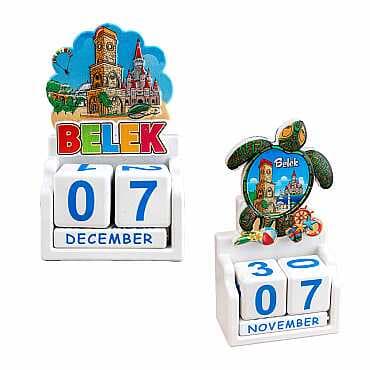 Belek Temalı UV BASKILI POLYESTER MASA TAKVİMİ - 2
