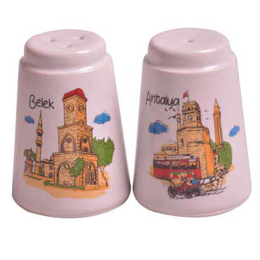 Myros - Belek Themed Antalya Themed Porcelain Salt Shaker