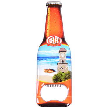 Belek Themed Beer Bottle Shaped Metal Magnetic Bottle Opener 130x39 mm - 6