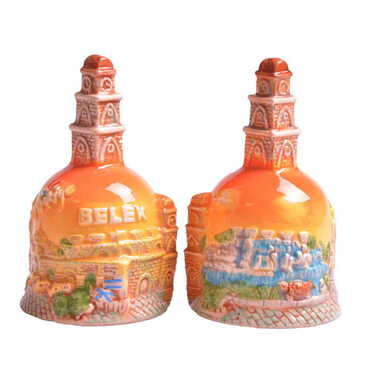 Myros - Belek Themed Ceramic Orange Bell