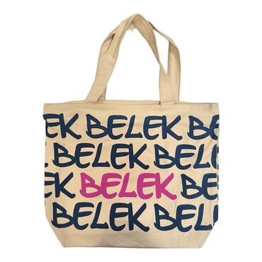 Belek Themed Classic Beach Bag - Thumbnail