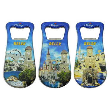 Belek Themed Customizable Metal Magnetic Bottle Opener 95x42 mm - 3