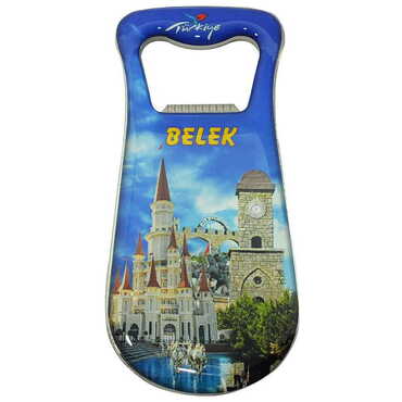 Belek Themed Customizable Metal Magnetic Bottle Opener 95x42 mm - 4