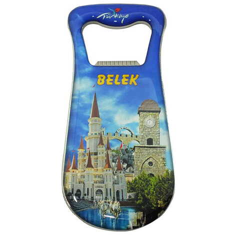 Belek Themed Customizable Metal Magnetic Bottle Opener 95x42 mm - 4