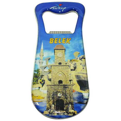 Belek Themed Customizable Metal Magnetic Bottle Opener 95x42 mm - 6
