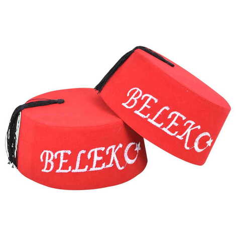 Belek Themed Embroidered Fez