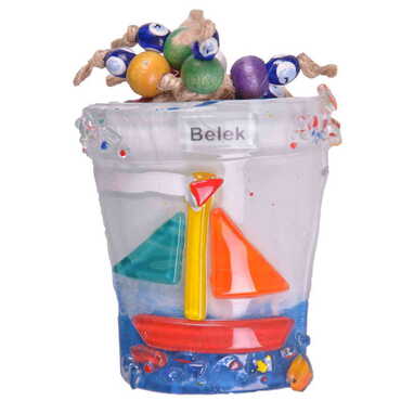 Myros - Belek Themed Glass Bead Pot Magnet 13