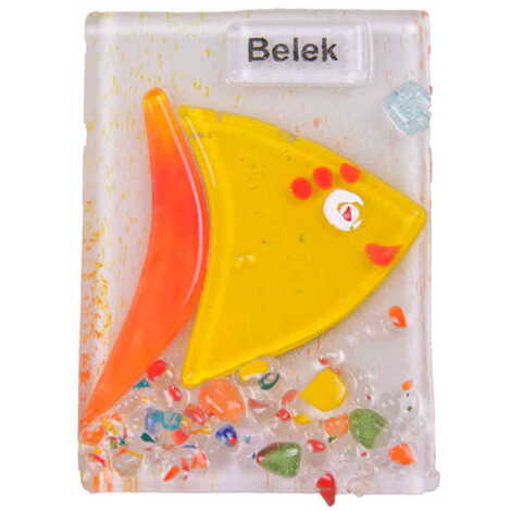 Belek Themed Glass Fridge Magnet