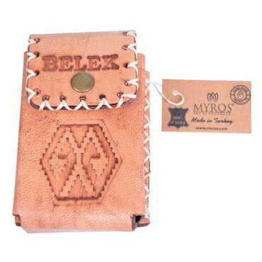 Myros - Belek Themed Leather Cigarette Case