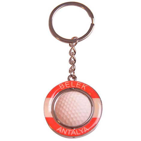 Belek Themed Metal Keychain