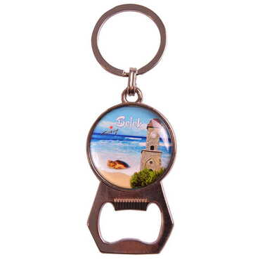 Belek Themed Metal Keychain With Opener 35x120 mm - 3