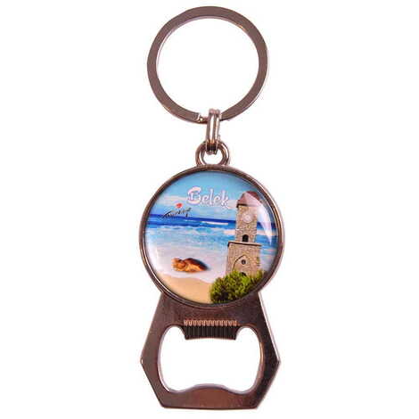 Belek Themed Metal Keychain With Opener 35x120 mm - 3