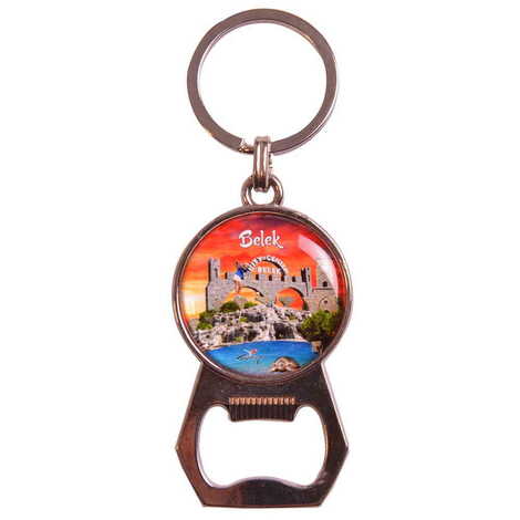 Belek Themed Metal Keychain With Opener 35x120 mm - 5