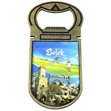 Belek Themed Metal Magnetic Opener 40x90 mm - Thumbnail