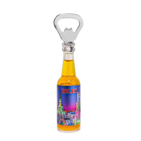 Belek Themed Metallic Bottle Opener Refrigerator Magnet - 1
