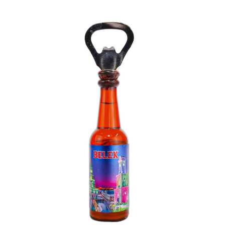 Belek Themed Metallic Bottle Opener Refrigerator Magnet - 3