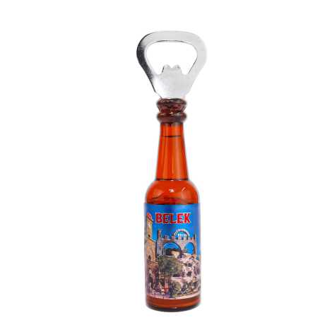 Belek Themed Metallic Bottle Opener Refrigerator Magnet - 8