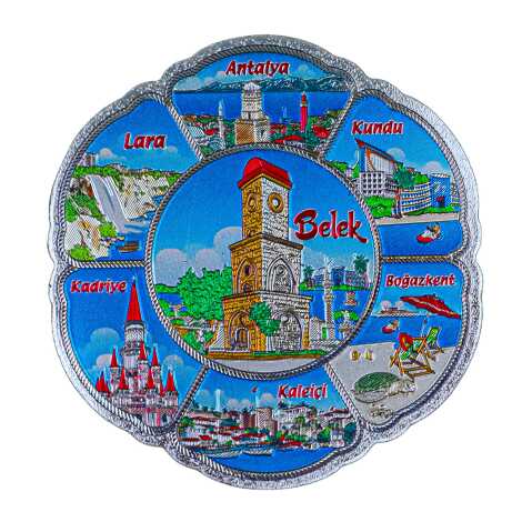 Belek Themed Metallic Refrigerator Magnet 70mm - 1