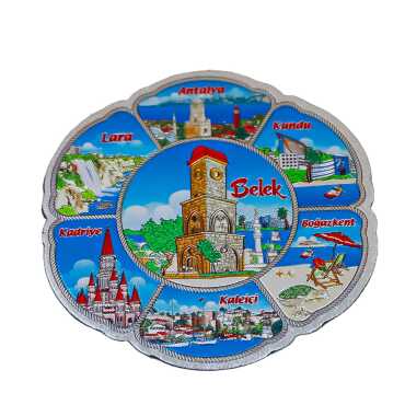 Belek Themed Metallic Refrigerator Magnet 70mm - 5