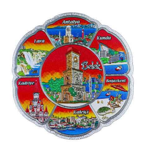 Belek Themed Metallic Refrigerator Magnet 70mm - 4