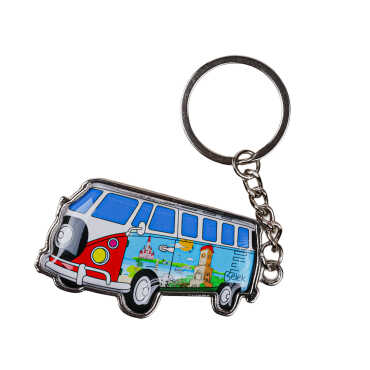 Belek Themed Minibus Shaped Metal Keychain - 5