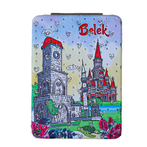 Belek Themed Myros Rectangle PU Mirror - 3