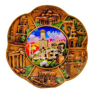 Belek Themed Organic Plaster Plate 15 cm - Myros