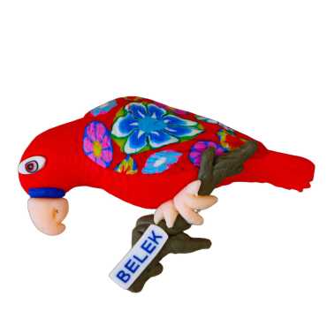 Belek Themed Parrot on Branch Refrigerator Magnet - 5