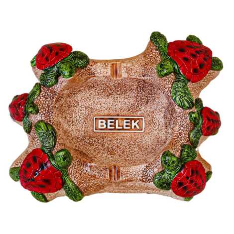 Belek Themed Plaster Turtle Ashtray - 2