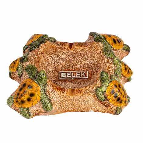 Belek Themed Plaster Turtle Ashtray - 3