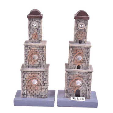 Myros - Belek Themed Polyester Clock Tower Figurine