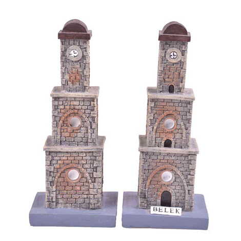 Belek Themed Polyester Clock Tower Figurine