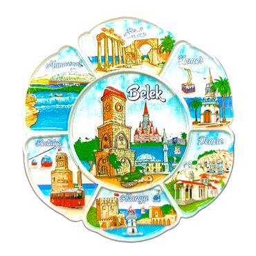 Belek Themed Polyester Printed Fridge Magnet - Thumbnail