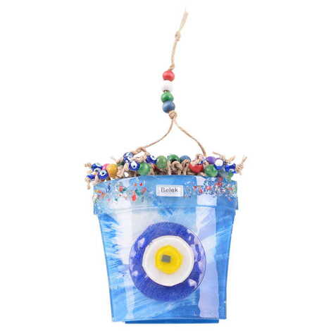 Belek Themed Pot Shaped Glass Wall Decorations