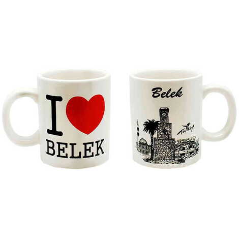 Belek Themed Printed Ceramic Mug 10 cm