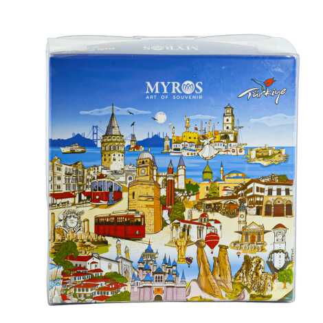 Belek Themed Single Porcelain Coffee Cup - 6